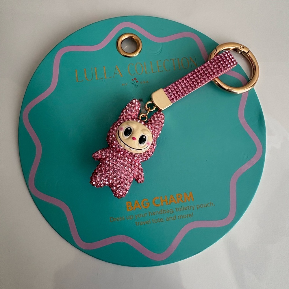 Lulla Collection Pink Bag Charm